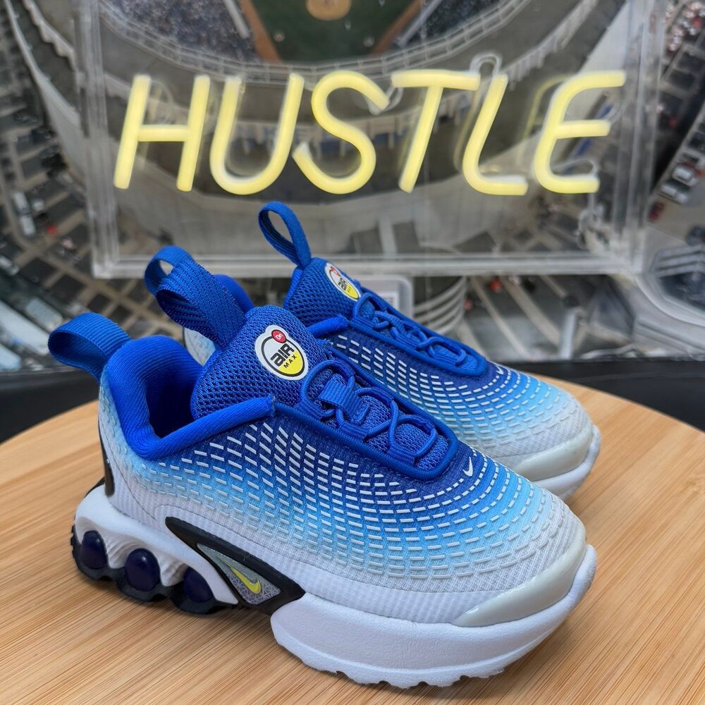 Nike Air Max Dn Racer Blue Blue Fury Black Vibrant Yellow (I) (TD) Sz 7C